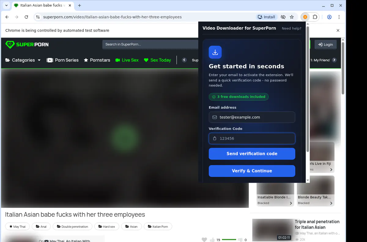 Superporn Video Downloader screenshot 4